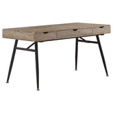 Rafael 1-drawer Writing Desk Rustic Driftwood Half Price Furniture