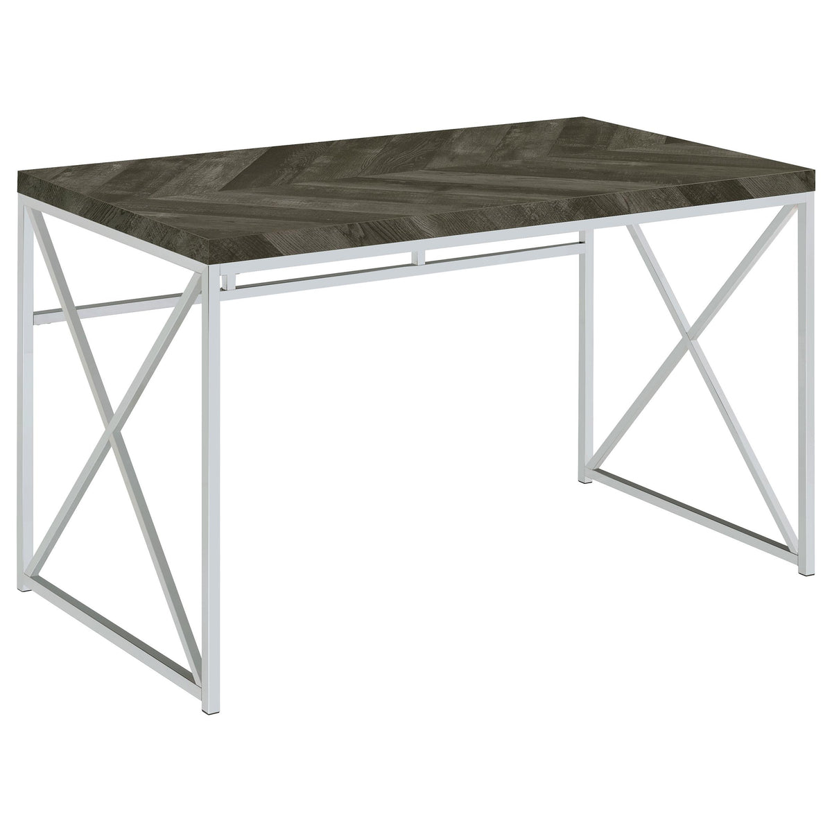 Grimma Writing Desk Rustic Grey Herringbone  Half Price Furniture