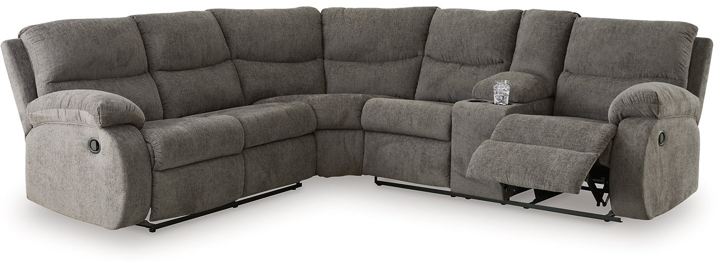 Museum 2-Piece Reclining Sectional Half Price Furniture