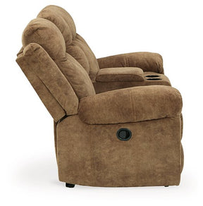 Huddle-Up Glider Reclining Loveseat with Console - Half Price Furniture