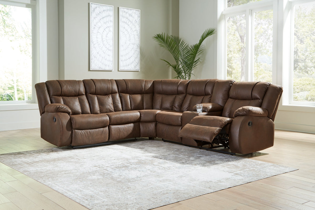 Trail Boys 2-Piece Reclining Sectional - Las Vegas Furniture Stores