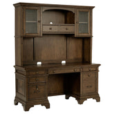 Hartshill Credenza with Hutch Burnished Oak Half Price Furniture
