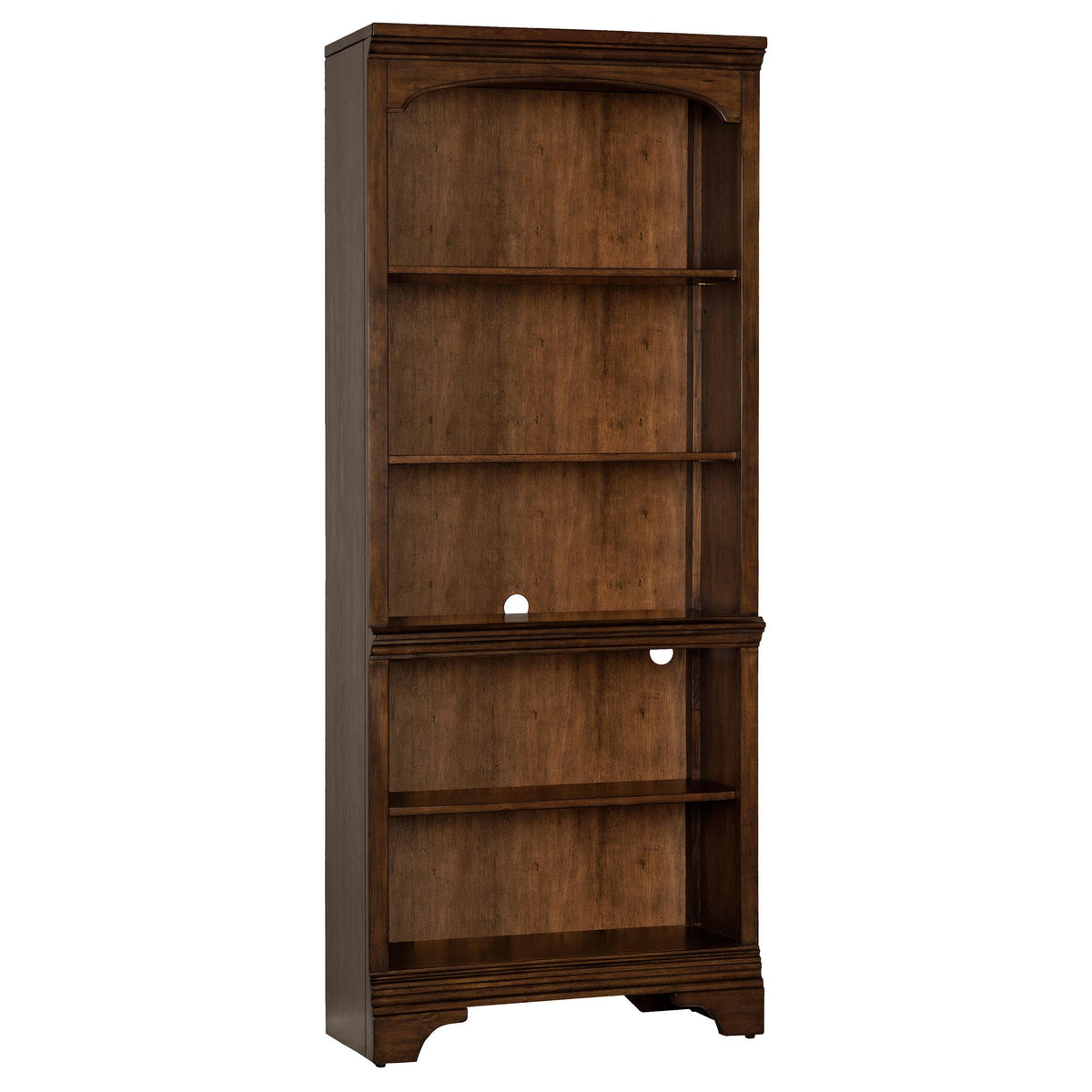 Hartshill 5-shelf Bookcase Burnished Oak  Half Price Furniture