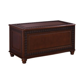 Finlay Flip Open Storage Cedar Chest Deep Tobacco  Half Price Furniture