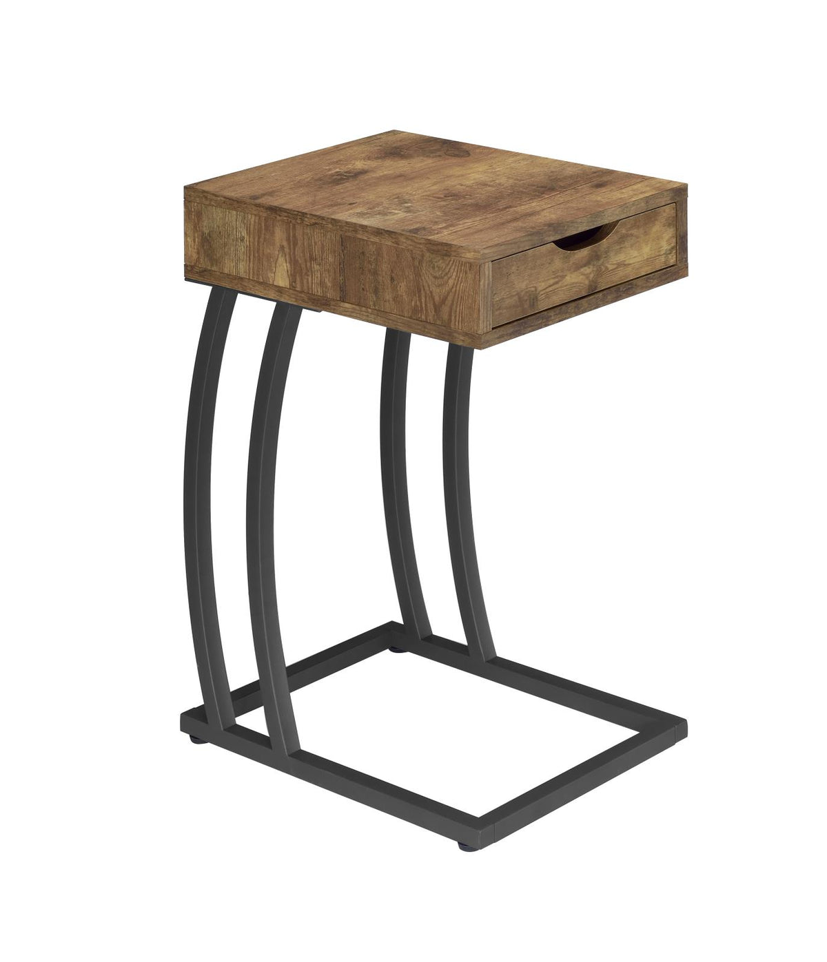 Troy Accent Table with Power Outlet Antique Nutmeg Half Price Furniture