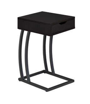 Troy Accent Table with Power Outlet Cappuccino Half Price Furniture