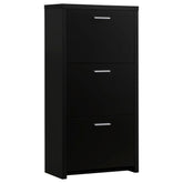 Vivian 3-drawer Shoe Cabinet Black Half Price Furniture