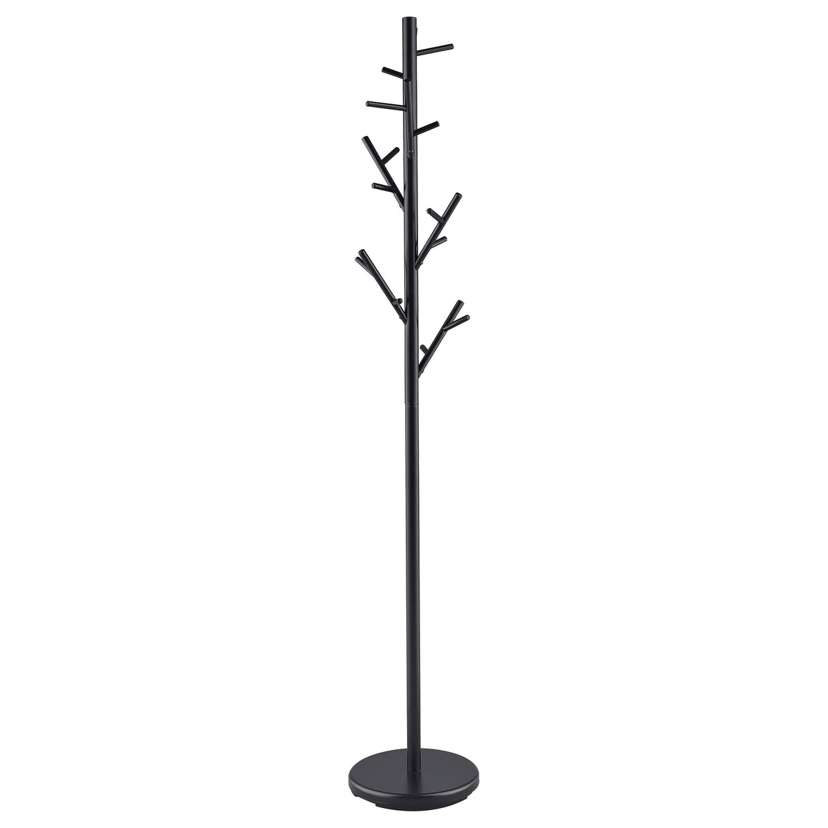 Clover 18-Hook Coat Rack Black  Las Vegas Furniture Stores