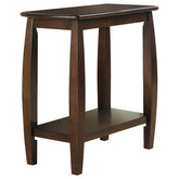 Raphael 1-shelf Chairside Table Cappuccino Half Price Furniture