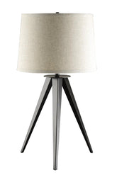 Sabat Tripod Base Table Lamp Black and Light Grey Half Price Furniture