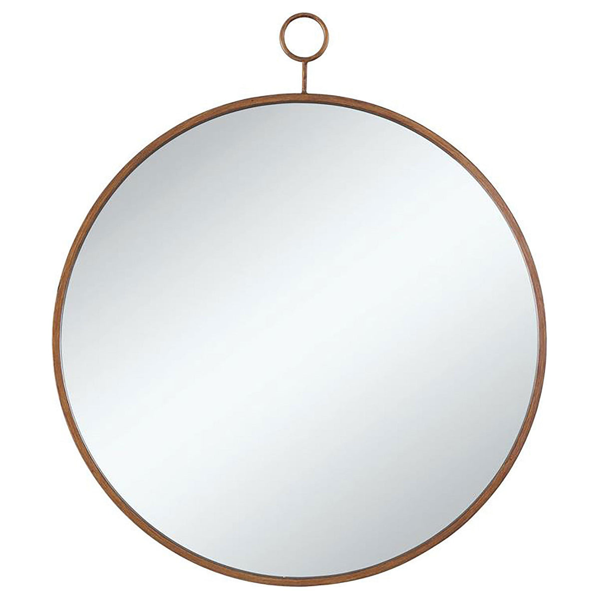 Eulaina Round Mirror Gold  Half Price Furniture