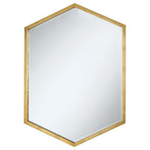 Bledel Hexagon Shaped Wall Mirror Gold  Half Price Furniture