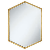 Bledel Hexagon Shaped Wall Mirror Gold Half Price Furniture