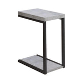 Beck Accent Table Cement and Black Beck Accent Table Cement and Black Half Price Furniture