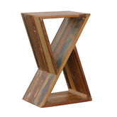 Lily Geometric Accent Table Natural Half Price Furniture