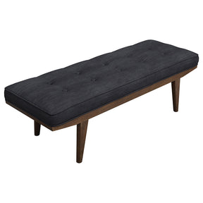 Wilson Upholstered Tufted Bench Taupe and Natural  Half Price Furniture