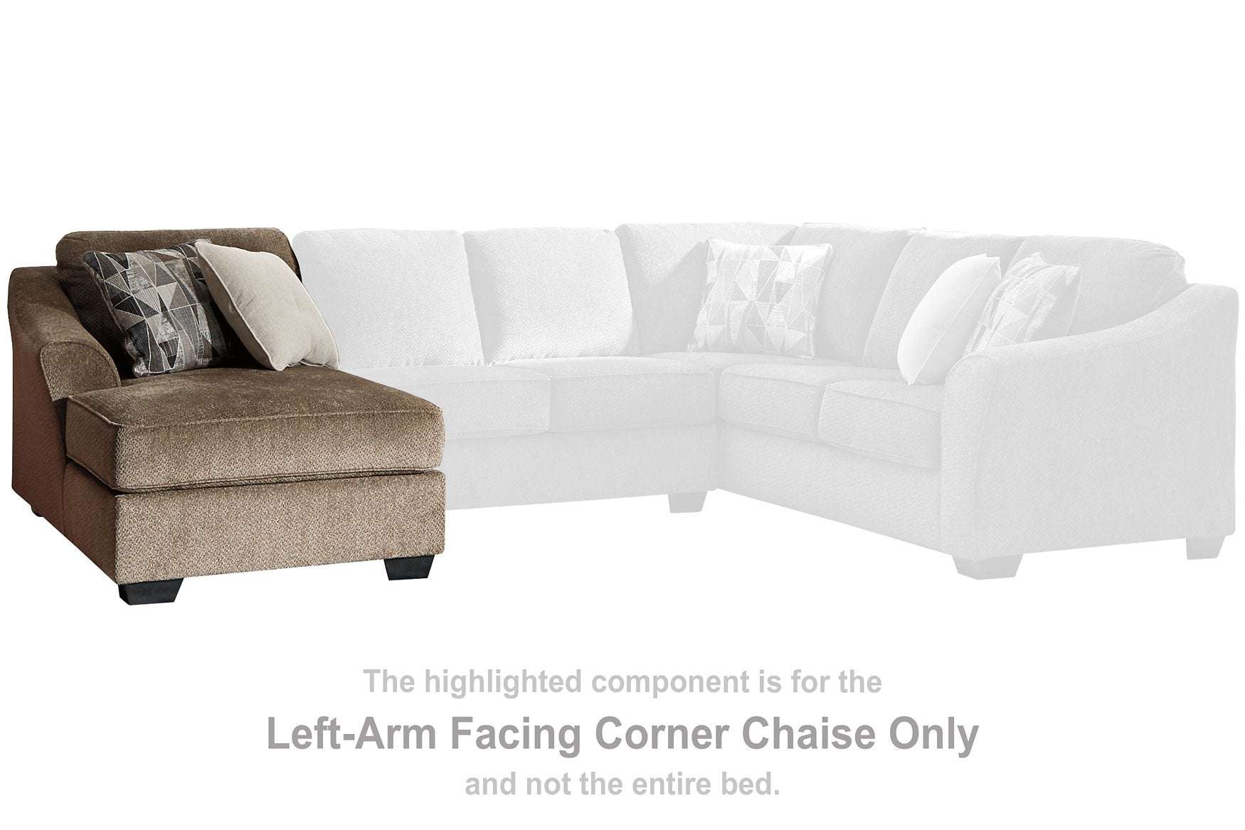 Graftin 3-Piece Sectional with Chaise - Half Price Furniture