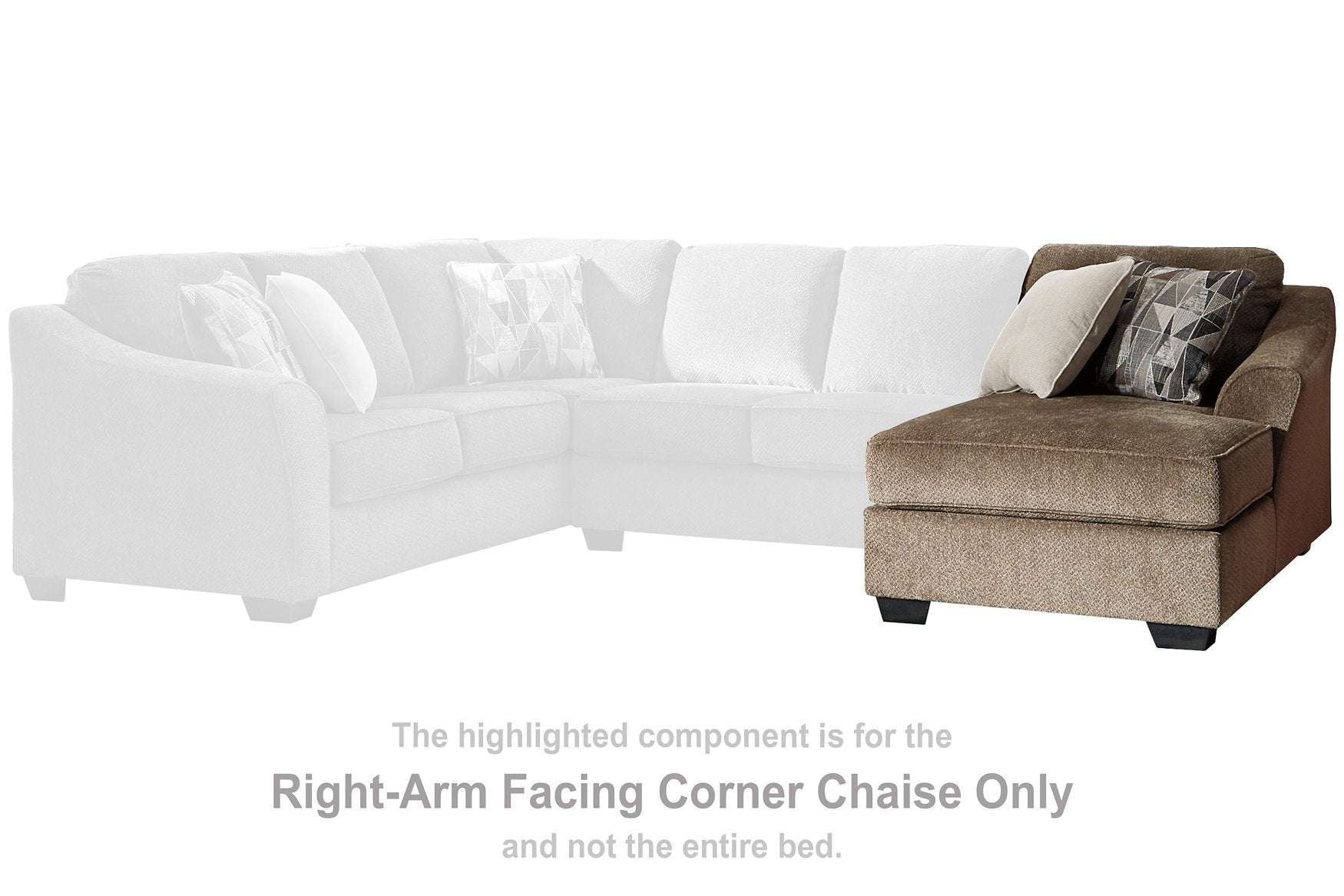 Graftin 3-Piece Sectional with Chaise - Half Price Furniture