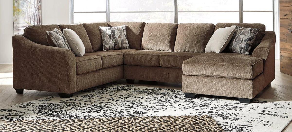 Graftin 3-Piece Sectional with Chaise - Half Price Furniture