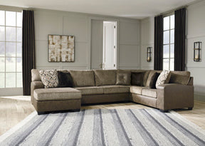 Abalone 3-Piece Sectional with Chaise - Half Price Furniture