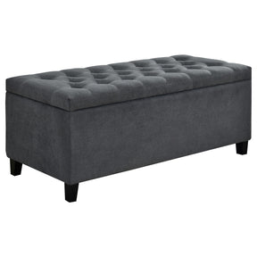 Samir Lift Top Storage Bench Charcoal  Half Price Furniture