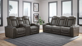 HyllMont Power Reclining Living Room Set - Half Price Furniture