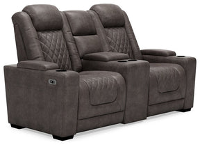 HyllMont Power Reclining Living Room Set - Half Price Furniture