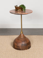 Colima Round Wood Top Side Table Peach Colima Round Wood Top Side Table Peach Half Price Furniture