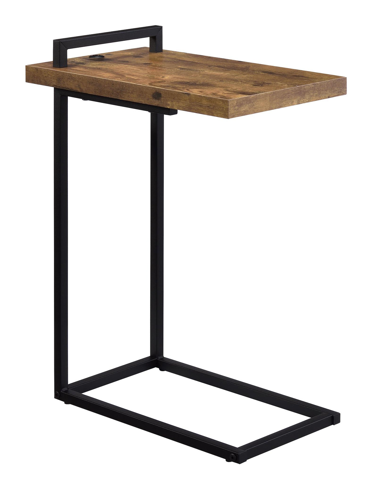 Maxwell C-shaped Accent Table with USB Charging Port  Half Price Furniture