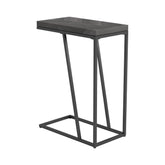 Sergio Chevron Rectangular Accent Table Rustic Grey Half Price Furniture