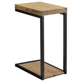 Beck C-Shape Snack Table Black and Antique Nutmeg Beck C-Shape Snack Table Black and Antique Nutmeg Half Price Furniture