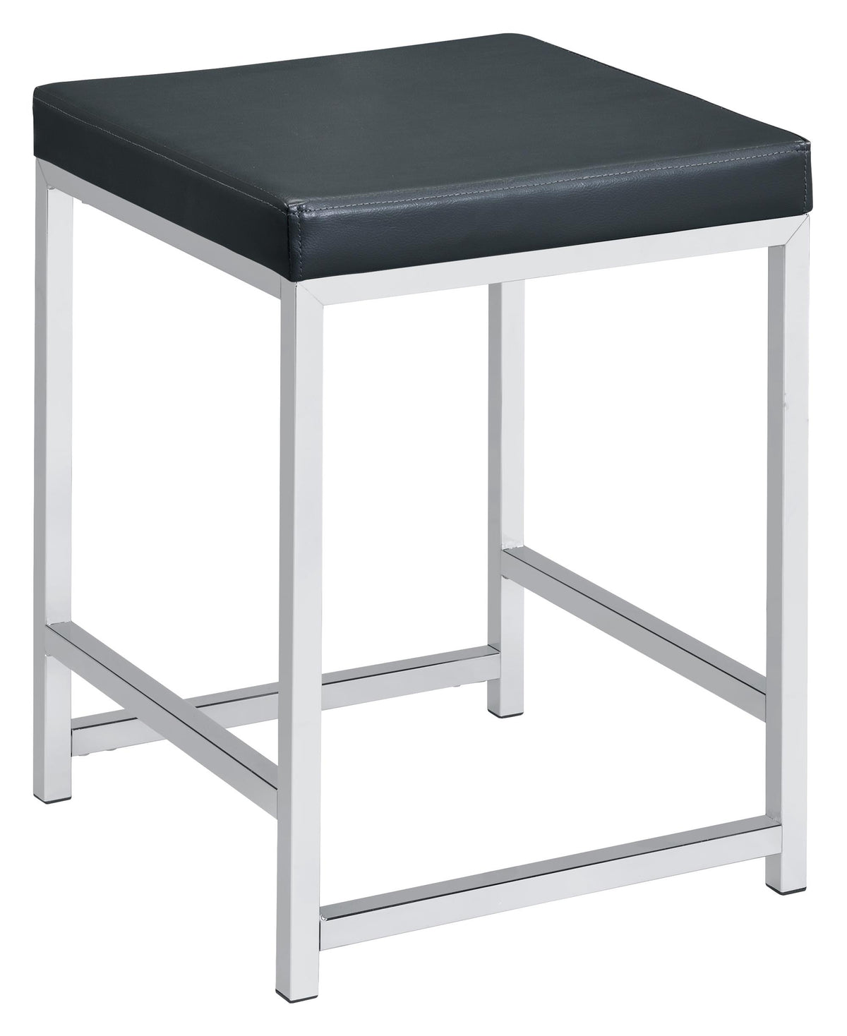Afshan Upholstered Square Padded Cushion Vanity Stool Half Price Furniture