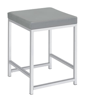 Umbridge Upholstered Square Padded Cushion Vanity Stool Half Price Furniture