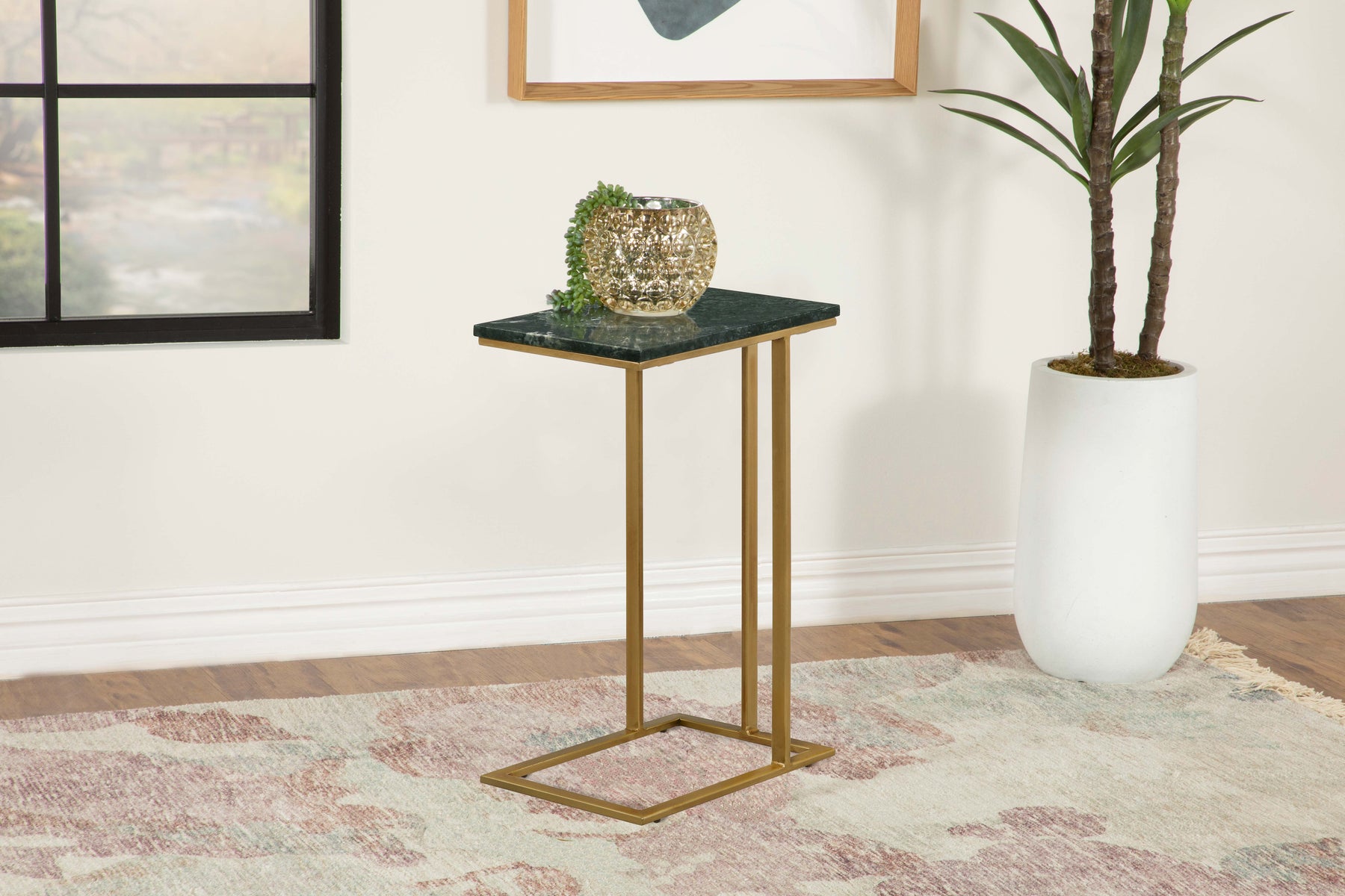 Vicente Accent Table with Marble Top Grey Vicente Accent Table with Marble Top Grey Half Price Furniture