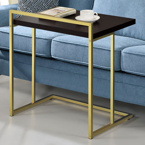 Dani Rectangular Snack Table with Metal Base Half Price Furniture