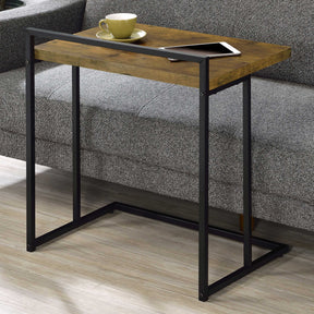 Dani Rectangular Snack Table with Metal Base Half Price Furniture