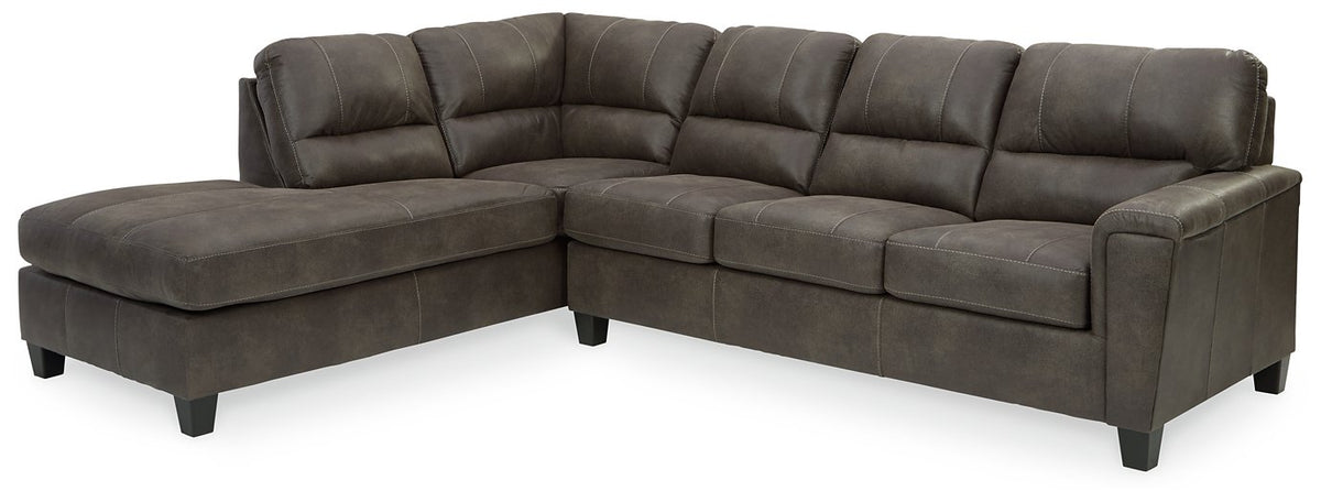 Navi 2-Piece Sleeper Sectional with Chaise Half Price Furniture