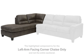 Navi 2-Piece Sectional with Chaise Half Price Furniture