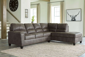 Navi 2-Piece Sectional with Chaise Half Price Furniture