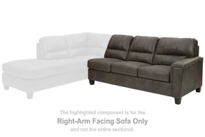 Navi 2-Piece Sectional with Chaise Half Price Furniture