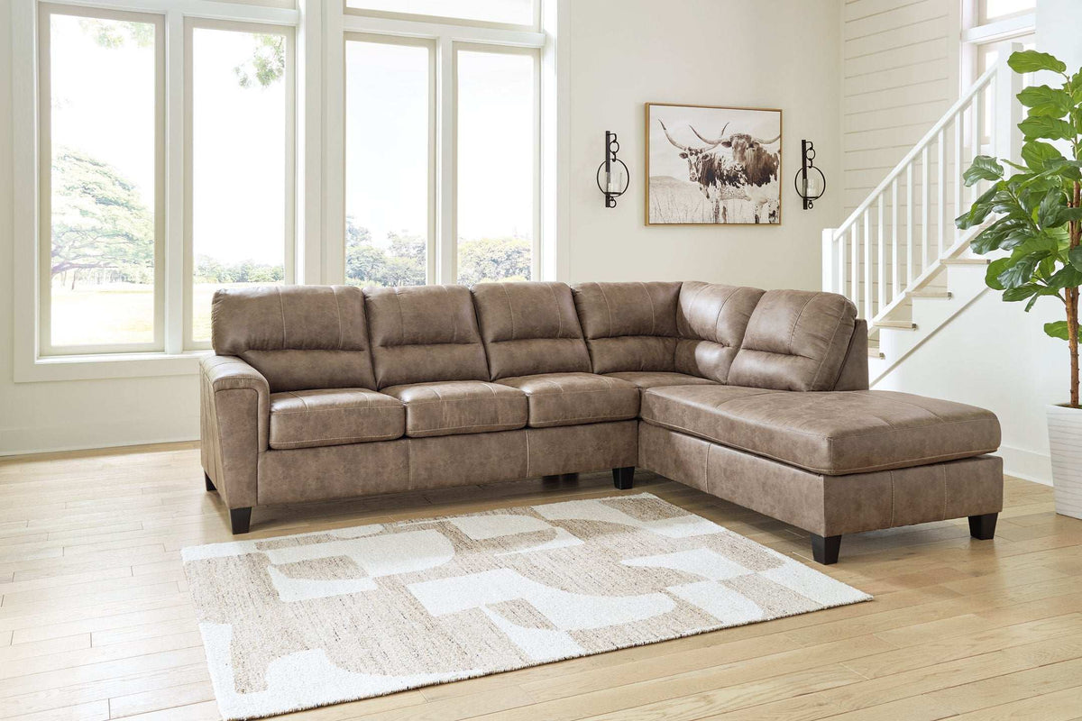 Navi 2-Piece Sectional Sofa Chaise Half Price Furniture