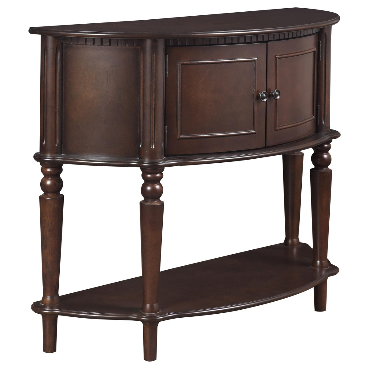 Brenda Console Table with Curved Front Brown  Half Price Furniture