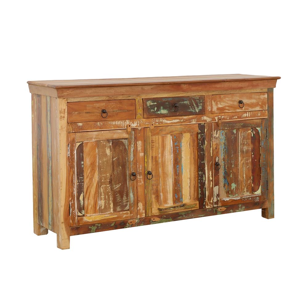 Henry 3-door Accent Cabinet Reclaimed Wood  Half Price Furniture