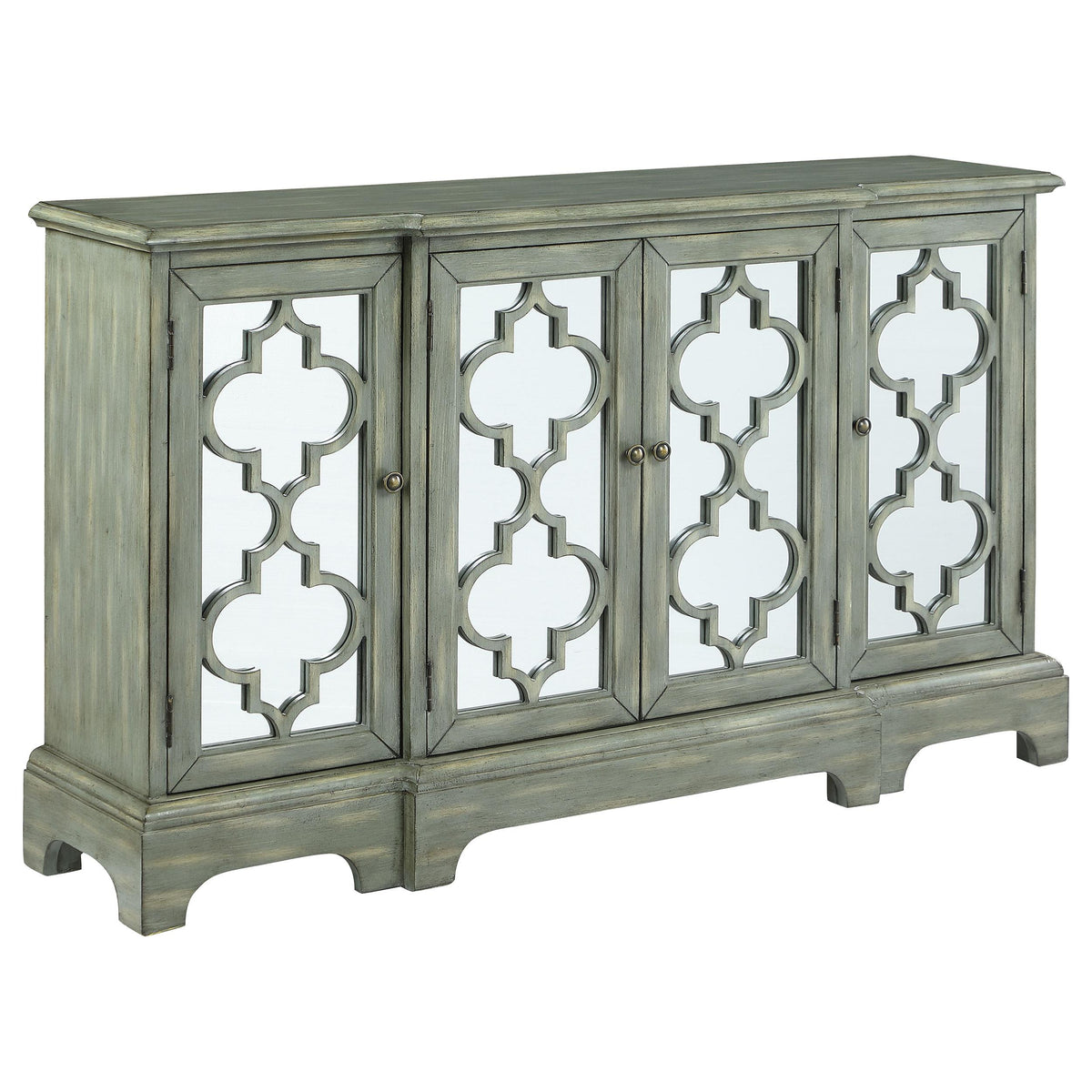 Erigeron 4-door Accent Cabinet Grey  Half Price Furniture