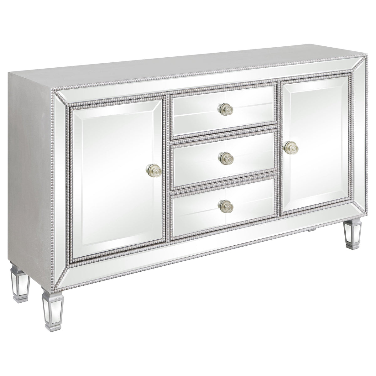 Leticia 3-drawer Accent Cabinet Silver  Half Price Furniture