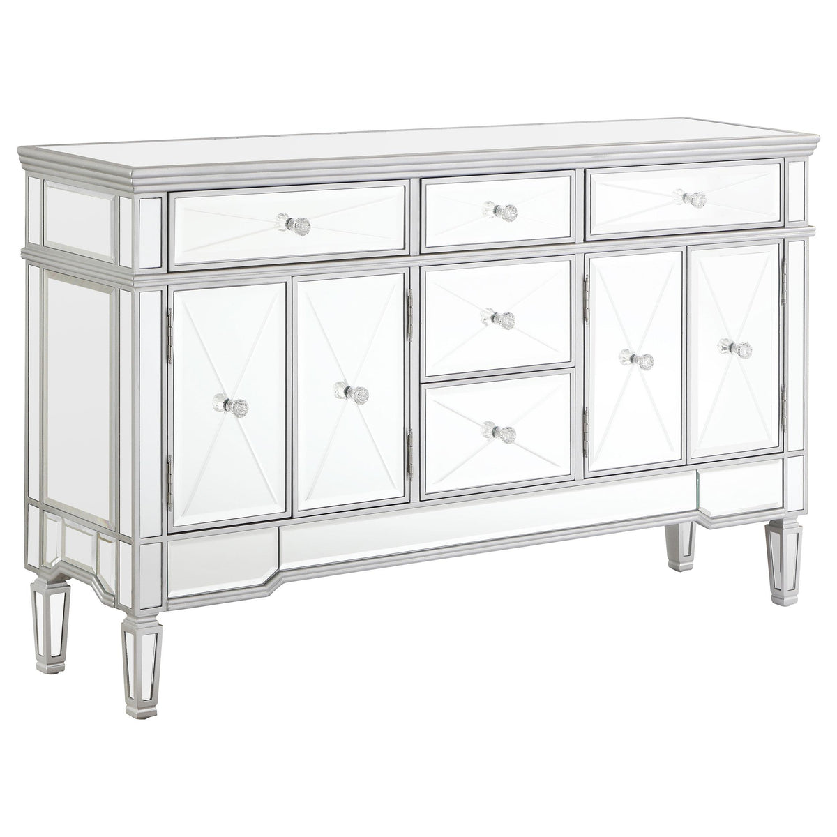 Duchess 5-drawer Accent Cabinet Silver  Half Price Furniture