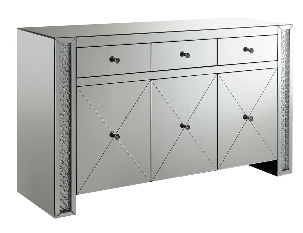 Maya 3-drawer Accent Cabinet Silver  Half Price Furniture