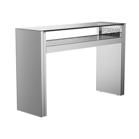 Edna 1-shelf Console Table Silver Half Price Furniture
