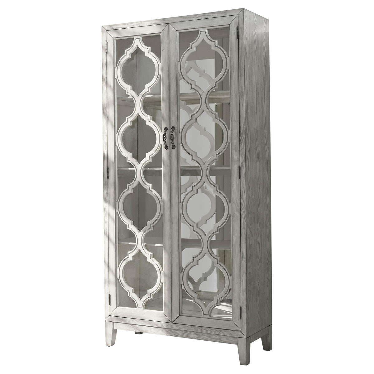 Mckellen 2-door Tall Cabinet Antique White Mckellen 2-door Tall Cabinet Antique White Half Price Furniture