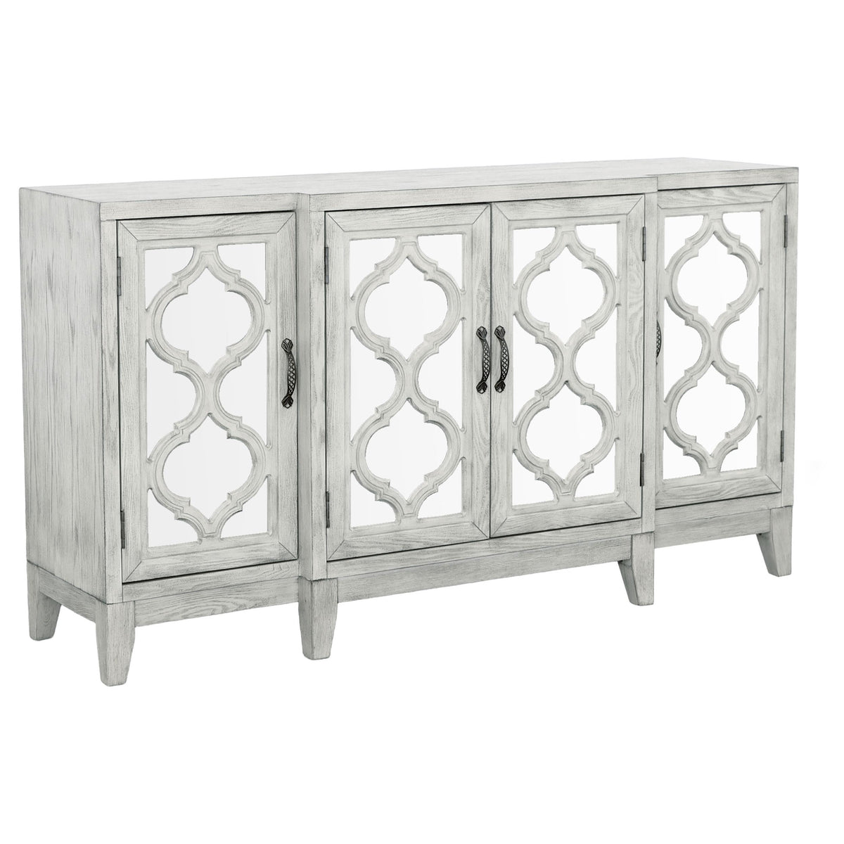 Mckellen 4-door Accent Cabinet Antique White  Half Price Furniture